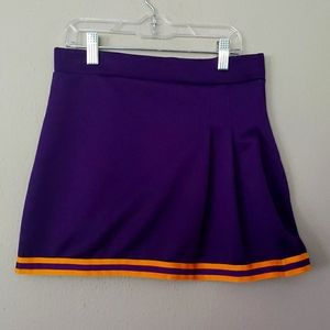 LSU Skirt Cheerleader Mascot  Youth 12 Purple And Gold Geaux 🐅 Tigers